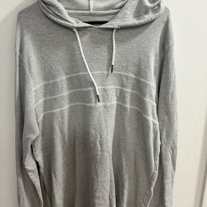 BKE Light Gray Knit Hooded‎ Sweater Size Large